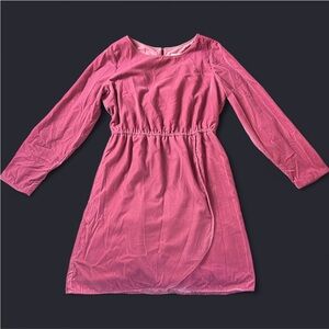 J. Crew pink velvet mini dress
